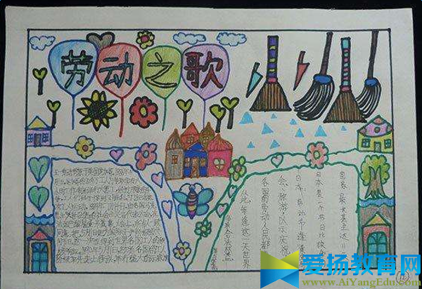 慶祝五一勞動節手抄報圖片