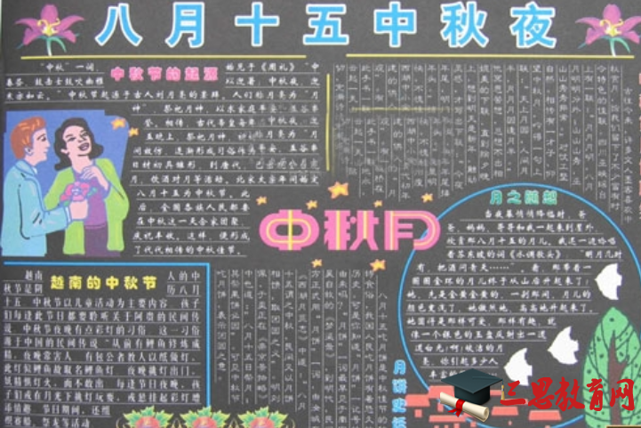 中秋節黑板報