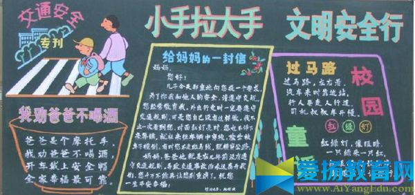 小學五年級安全黑板報圖片