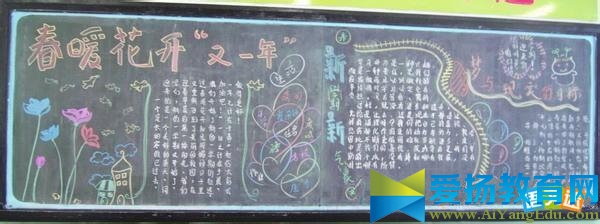 春天的贊歌黑板報圖片大全