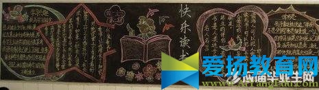 小學讀書黑板報設計