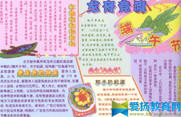 端午節手抄報圖片