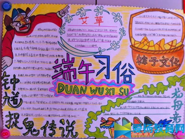 端午節手抄報的圖片