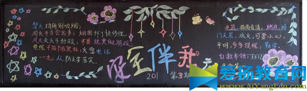 小學生安全黑板報主題圖片