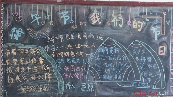 端午節黑板阿伯