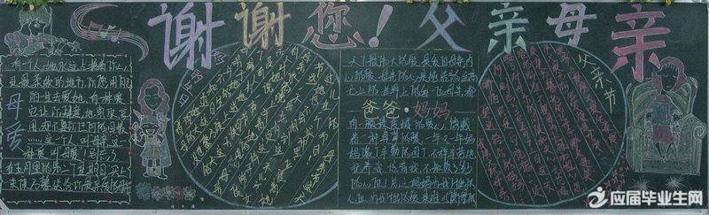 中學父親節黑板報大全