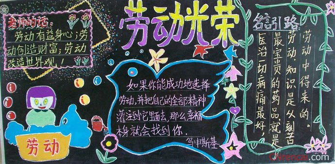 勞動節黑板報