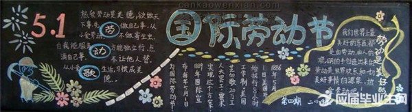 51勞動節黑板報花邊