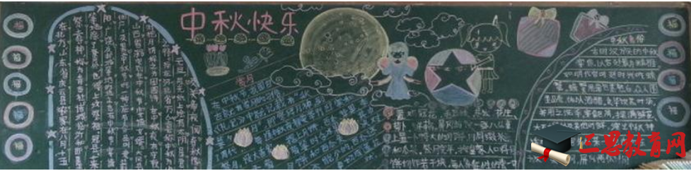 中秋節黑板報