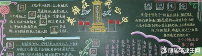 清明節緬懷革命先烈黑板報內容