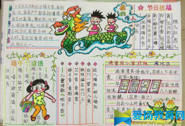 端午節手抄報圖片