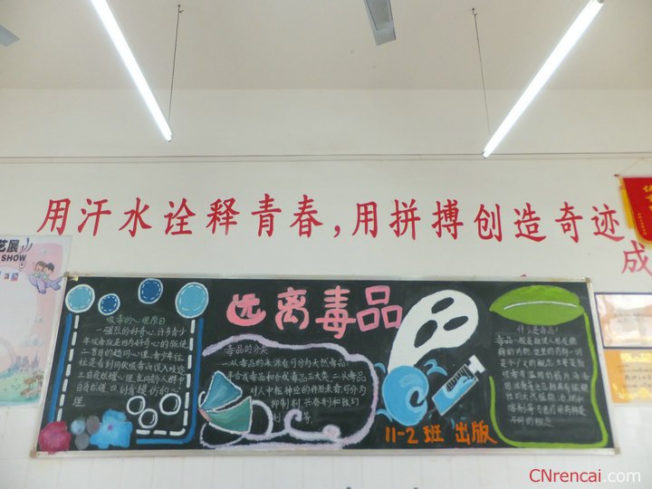 禁毒黑板報