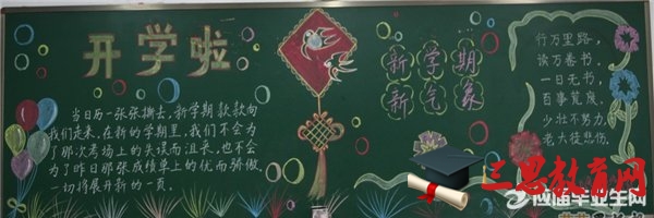  開學啦黑板報模板設計