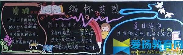 緬懷先烈銘記歷史黑板報圖片大全