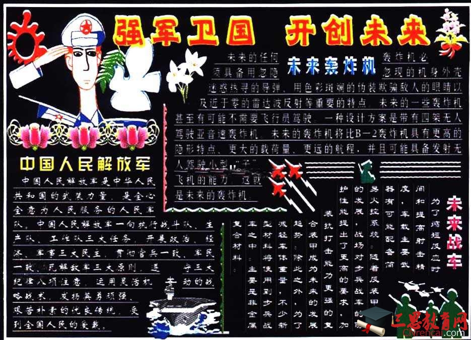 八一建軍節黑板報