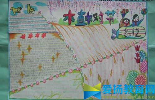 一年級植樹節手抄報2017
