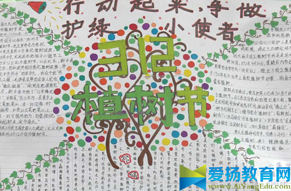 植樹節(jié)手抄報邊框設(shè)計圖片