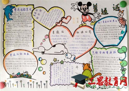 推廣普通話手抄報模板大全