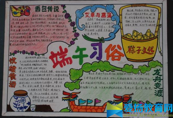端午節(jié)手抄報花邊素材圖片