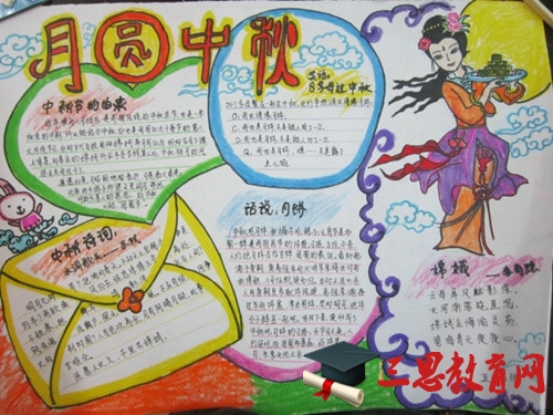 中秋節手抄報資料：寫月亮的詩句