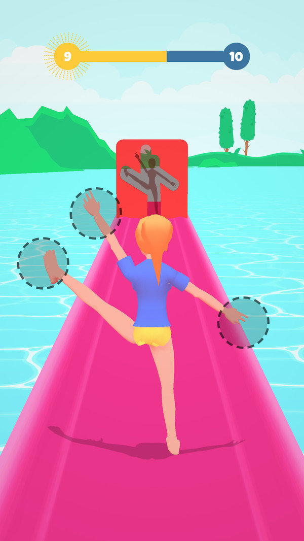 水上人形墻3D